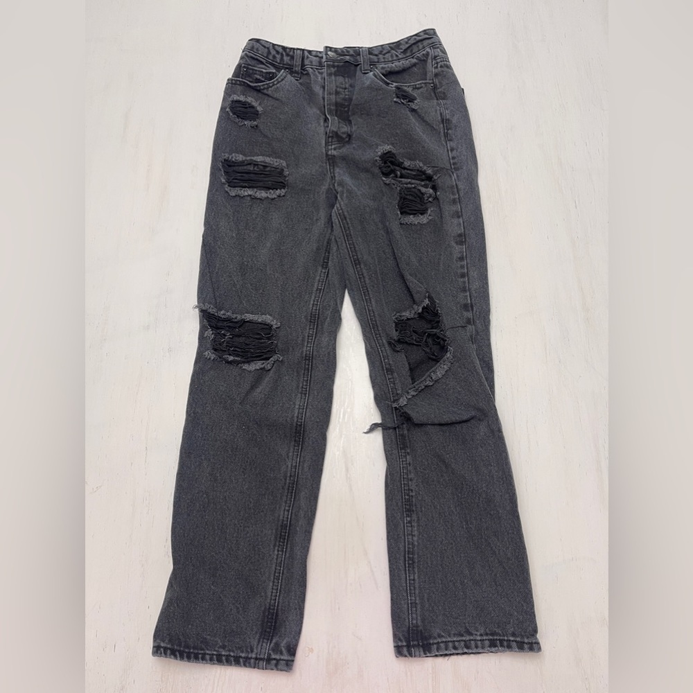 Black ripped jeans